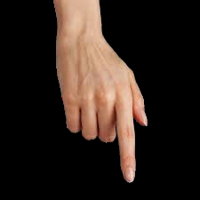 Finger pointing icon